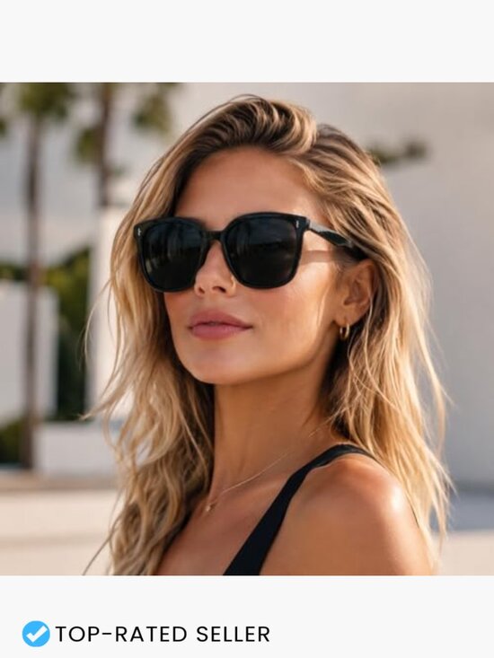 Oversized Square Sunglasses Retro Classic Style UV400 Protection Daily Wear main image 5